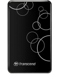 Transcend "StoreJet 25A3", Black, Anti-Shock, One Touch Backup