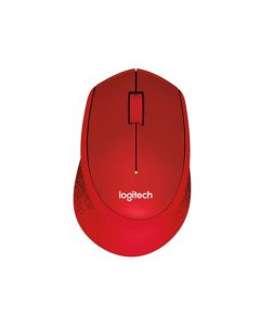 Wireless Mouse Logitech M330 Silent Plus,  Red