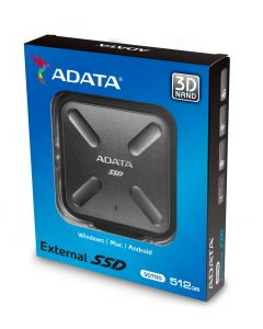 512GB ADATA Portable SSD "SD700", Black