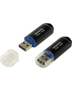 16GB USB2.0 Flash Drive ADATA "C906", Black-Black