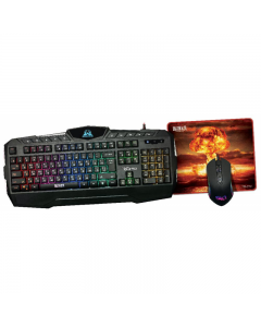 Gaming Keyboard & Mouse & Mouse Pad Qumo Wartime