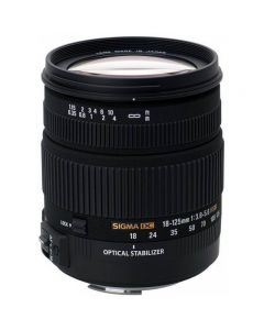 Zoom Lens Sigma AF  18-125mm f/3.8-5.6 DC OS HSM F/Nik