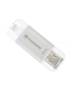 32GB USB3.1/Lightning Flash Drive Transcend "JetDrive Go 300"-Silver