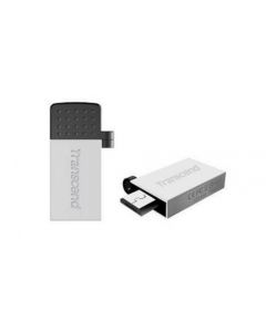 32GB USB2.0/Micro-USB Flash Drive Transcend "JetFlash 380"-Silver