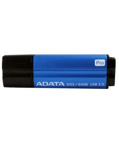 64GB USB3.1 Flash Drive ADATA "S102 Pro", Titanium-Blue