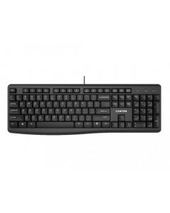 Keyboard Canyon KB-50, Multimedia, Slim, Quiet, Chocolate Keycap, Black, USB