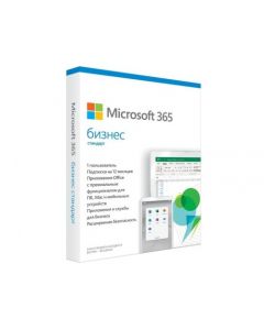 Microsoft 365 Business Standard Retail Russian Subscr 1 year CEE Only Medaless P6, MAC/WIN
