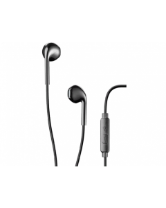 Cellular - Ploos capsule earphone with mic-Black