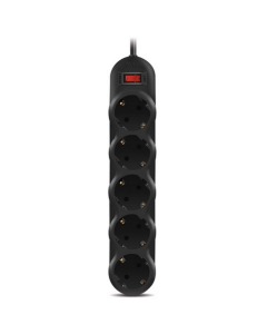 5 Sockets,  1.8m,  Sven "SF-05L"-Black