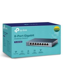 8-port 10/100/1000Mbps Switch TP-LINK "TL-SG108", steel case