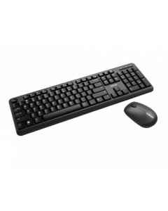 Wireless Keyboard & Mouse Canyon W20, Multimedia, Silent keys, 1xAA/2xAAA, Black