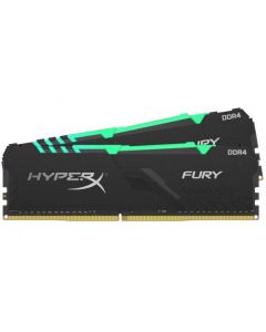 16GB DDR4-3200MHz  Kingston HyperX FURY RGB (Kit of 2x8GB) (HX432C16FB3AK2/16), CL16, 1.35V, Black