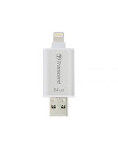 64GB USB3.1/Lightning Flash Drive Transcend "JetDrive Go 300"-Silver