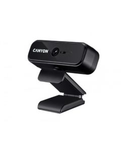 PC Camera Canyon C2, 720p/1080p (by software), Sensor 1 MP, FoV 46°, Microphone, Shutter, Black