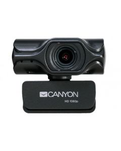PC Camera Canyon C6, 2K Ultra-HD, Sensor 3.2 MP, FoV 80°, Tripod, Microphone, Black