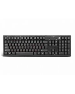 Keyboard SVEN Standard 304, Classic layout, Quiet, 1xUSB port, Black, USB + HUB